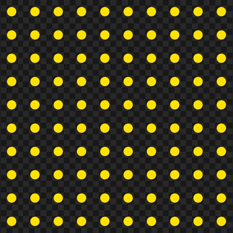 HD Yellow Polka Dots Halftone Texture PNG