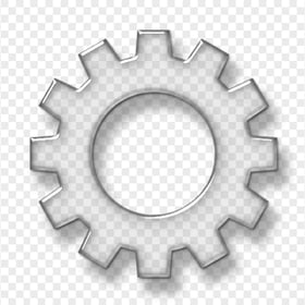PNG Glossy Gear Settings Icon Symbol