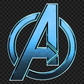 Avengers Blue Aesthetic Logo PNG
