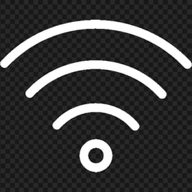 Wi-Fi Wireless Wifi White Logo Icon PNG IMG