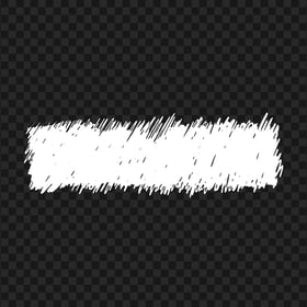 White Pencil Scribble Banner HD PNG