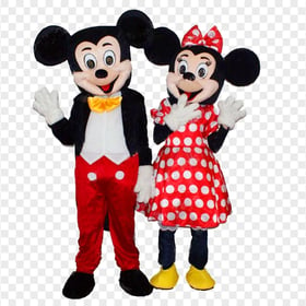Mickey Mouse Minnie Mouse Real Costumes Image PNG