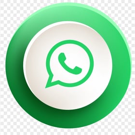 HD Beautiful Round Button Whatsapp Wa Icon PNG