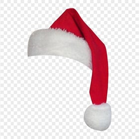 Transparent HD Red & White Santa Claus Real Hat