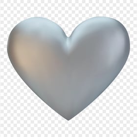 HD Silver Grey Heart Love Valentine PNG