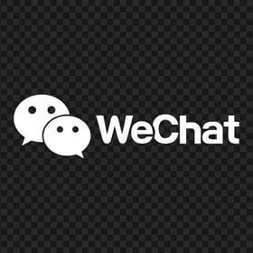 White WeChat Logo With Messages Bubbles Icon