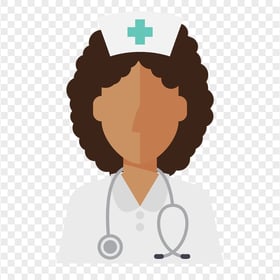 Cartoon Female Nurse Icon Healthcare Clipart