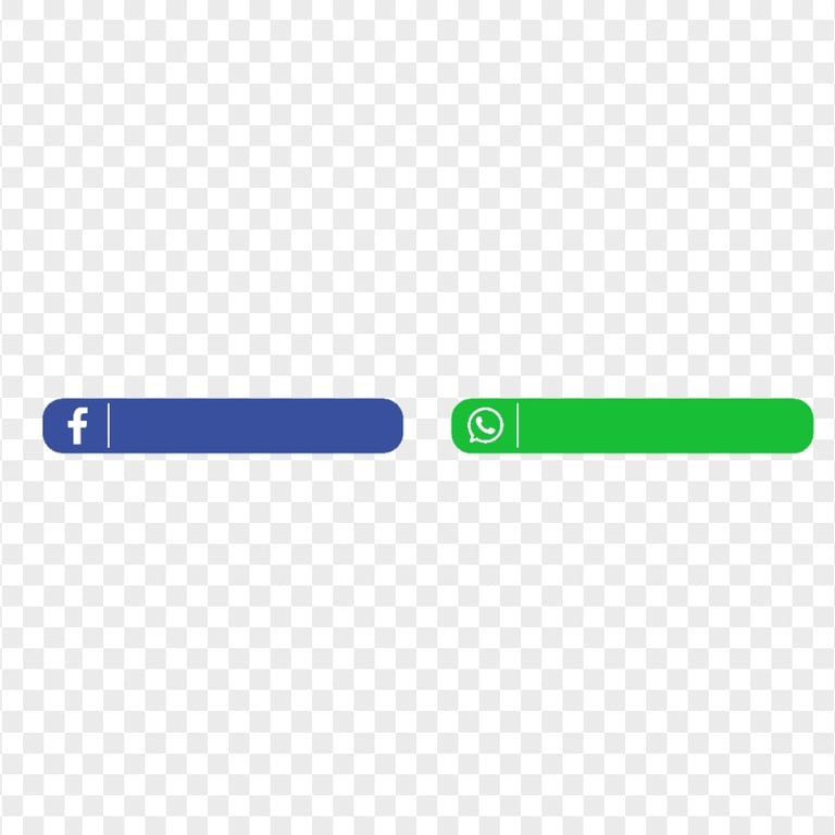 HD Horizontal Facebook & Whatsapp Lower Thirds PNG