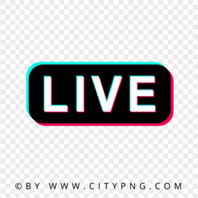 HD Tiktok Live Logo Icon Sign PNG