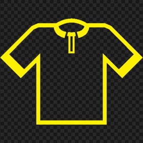 Football T-shirt Yellow Icon PNG Image