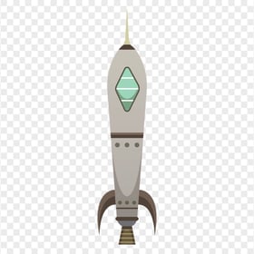 Cartoon Flight Gray Spaceship Rocket clipart