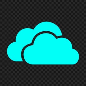 HD Light Blue Storage Host Clouds Icon PNG