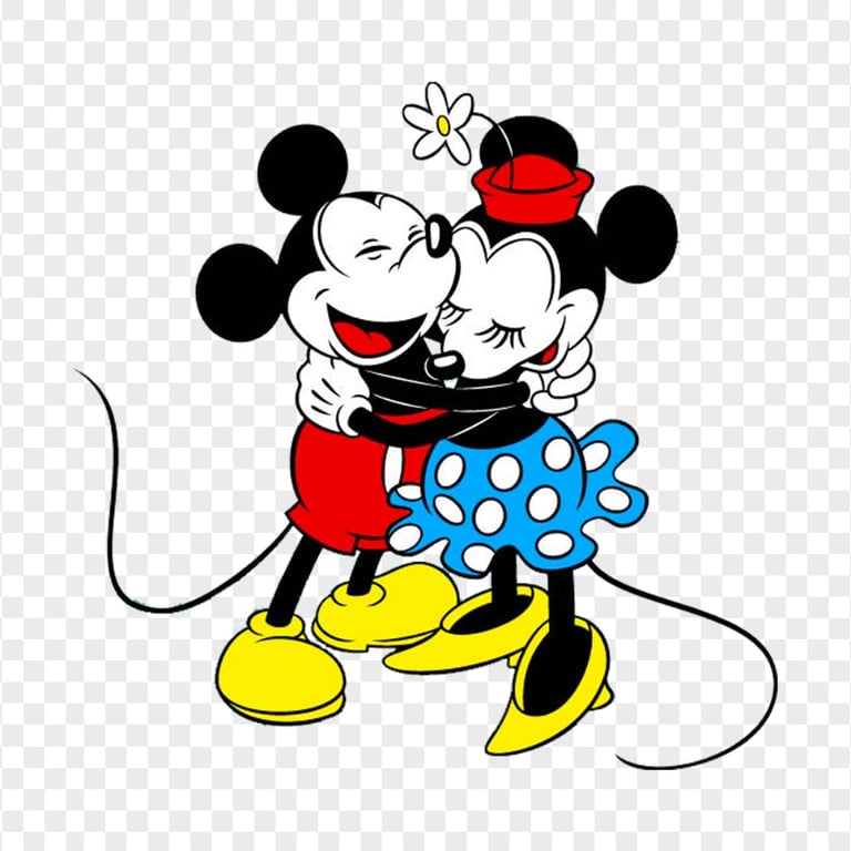 HD Classic Drawing Mickey Mouse Minnie Mouse Love PNG | Citypng
