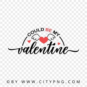 FREE Love Valentine Day Quotes Design PNG