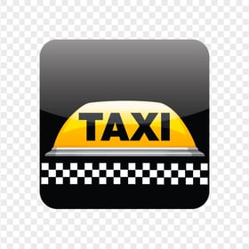 Square Taxi App Icon Image PNG