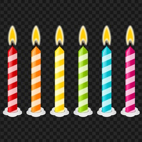 Download HD Birthday Celebration Cake Candles PNG