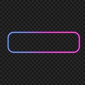 HD Blue & Pink Neon Frame Button PNG