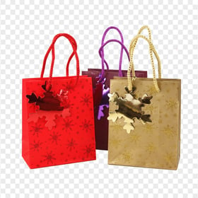 HD Christmas Gifts Bags Transparent Background