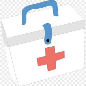 Cartoon First Aid Kit Medical Box Drawing Icon