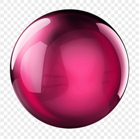 Pink Glass Sphere Ball HD PNG