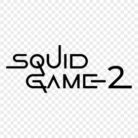 Squid Game 2 Black Logo PNG