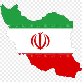 Iran Iranian Flag Map Transparent PNG