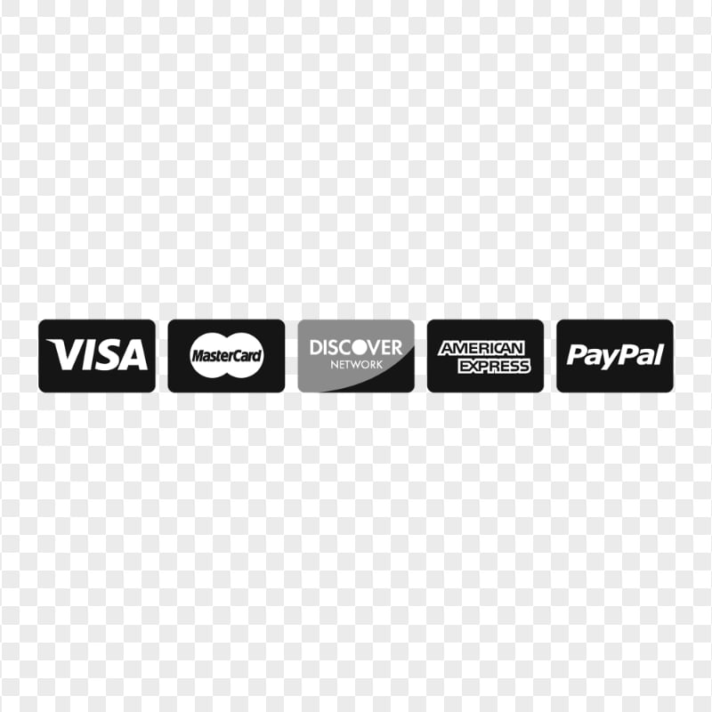 HD Black E-commerce Electronic Payment Cards Icons PNG