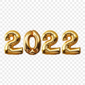 Gold 2022 Balloon PNG