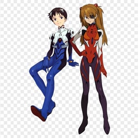 HD Asuka Langley Shinji Ikari Manga Characters PNG