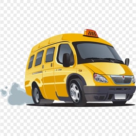 Taxi Van Illustration Cartoon Car Vehicle PNG