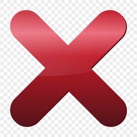 HD Red X Cross Mark Icon PNG