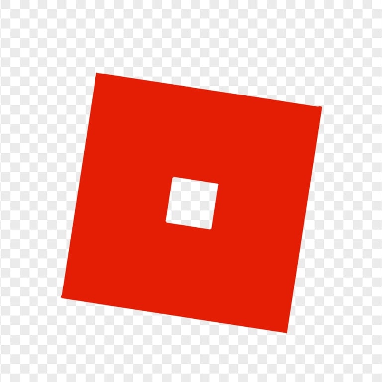 Download White Roblox Logo On Red Wallpaper