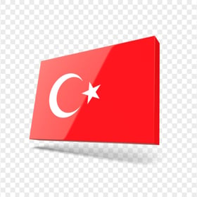 3D Tunisian Flag Icon PNG