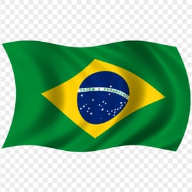 Waving Illustration Brazil Flag FREE PNG