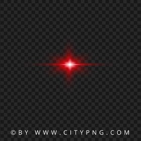 HD Red Star Light Lens Flare Effect Transparent PNG