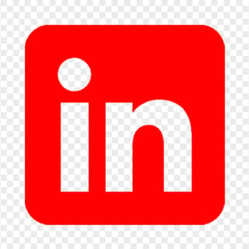 LinkedIn Square Red Icon PNG Image