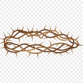 Branch Brown Crown Of Thorn Illustration Clipart