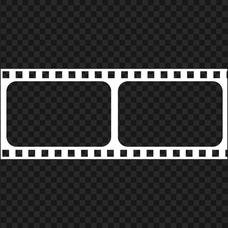Film Frames Video Frame White Icon Transparent Background