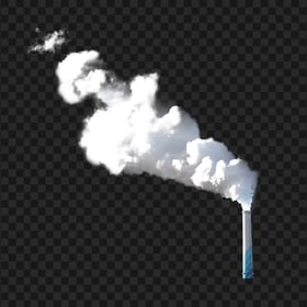 Factory Chimney White Smoke PNG