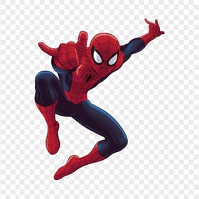 HD Spider Man  Jumping Cartoon PNG