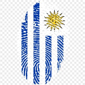 Fingerprint Uruguay Flag