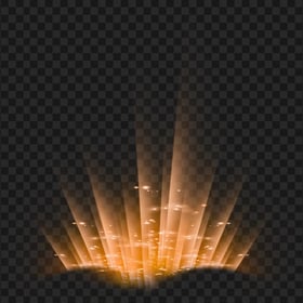 Orange Glowing Rays Effect PNG IMG