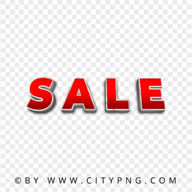 Sale 3D Word Label Logo Sign PNG Image