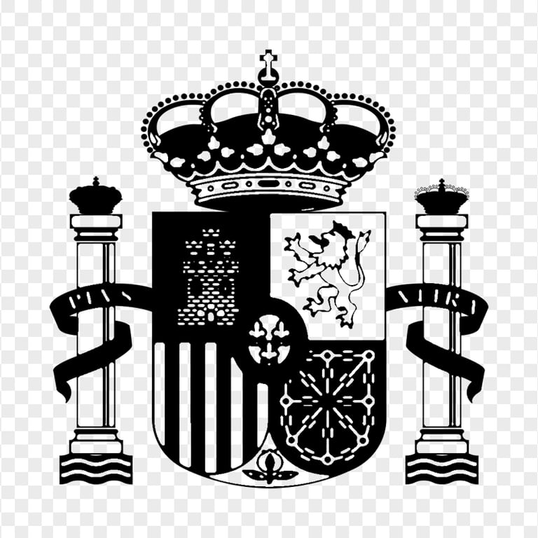 Spanish Coat Of Arms Black And White