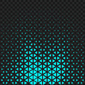 Blue Halftone Triangle Dots Abstract Pattern