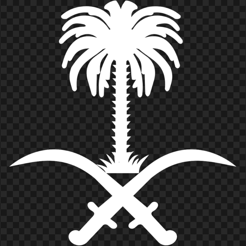 Saudi Arabia White Emblem Logo PNG