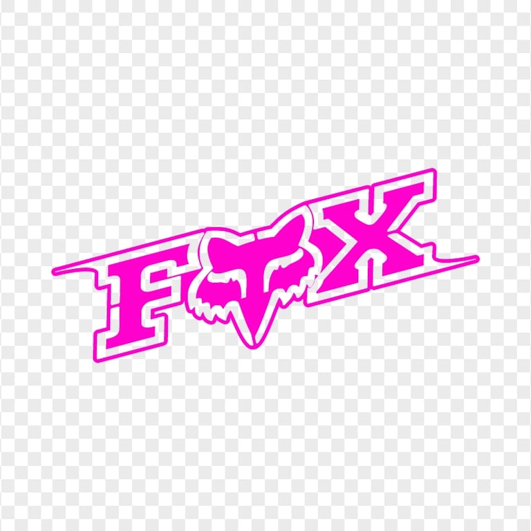 Fox Racing Pink Logo Transparent PNG