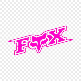 Fox Racing Pink Logo Transparent PNG