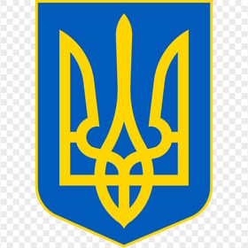 Download HD Ukraine Trident Sign Flag Colors PNG