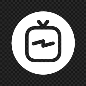 Circle White IGTV Instagram Tv Logo
